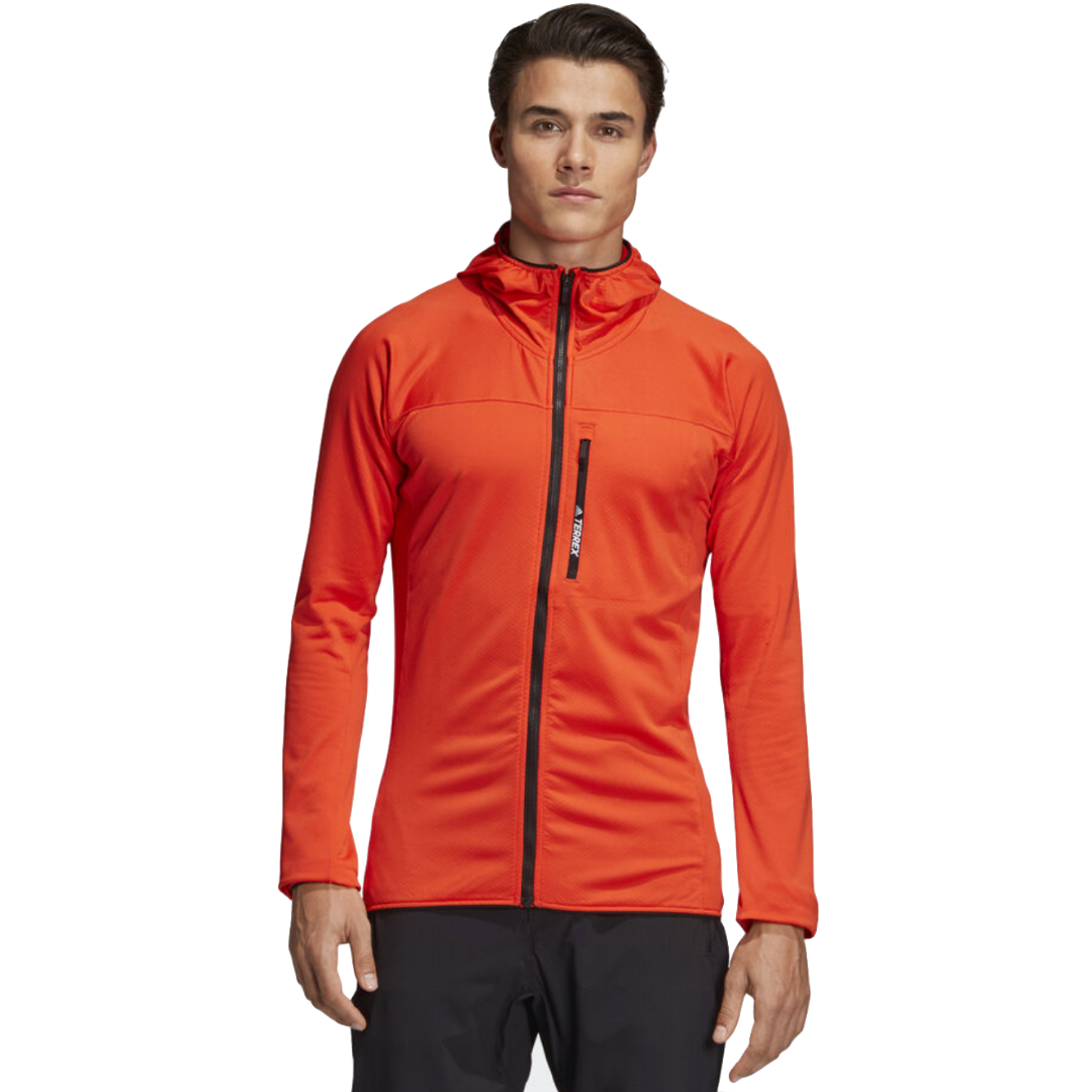 terrex tracerocker hooded fleece jacket