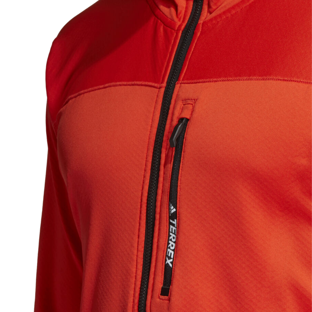 terrex tracerocker hooded fleece jacket