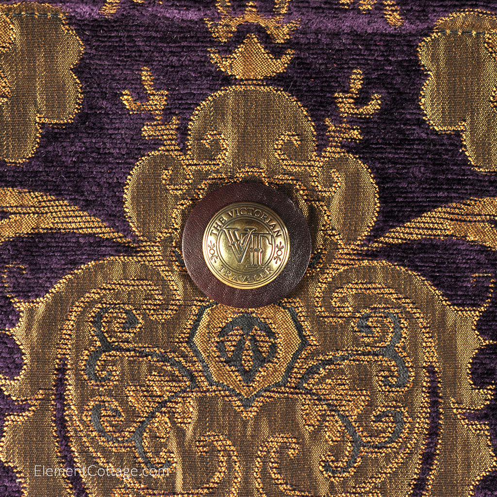 Large Victorian Traveler Carpet Bag - Red Queen Elizabeth