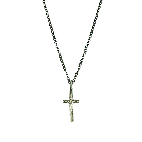 Small Stone Cross Necklace - Element Cottage