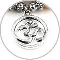 Essence of Life 108 Beads Mala zoomed on OM Mantra Symbol pendant in zinc alloy features icon