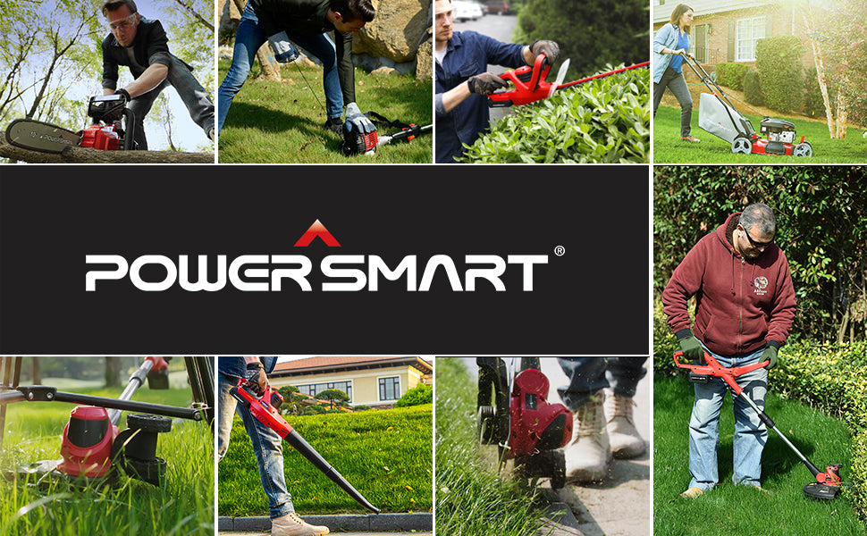 Powersmart 20V Lithium-Ion Cordless 22 inch Hedge Trimmer, PS76106A 2.0 Ah Battery and Charger Included