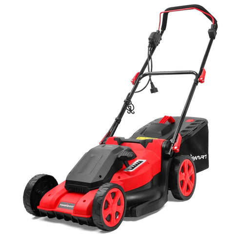 Corded electric mowers utilize an electric motor powered by a direct connection to an electrical outlet.