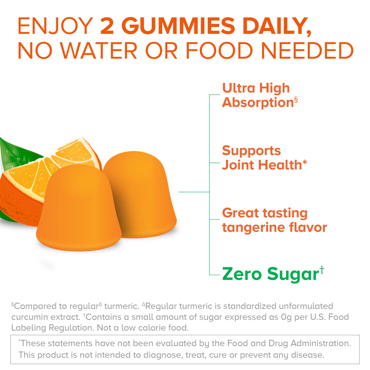 Turmeric Zero Sugar Gummies, 500mg