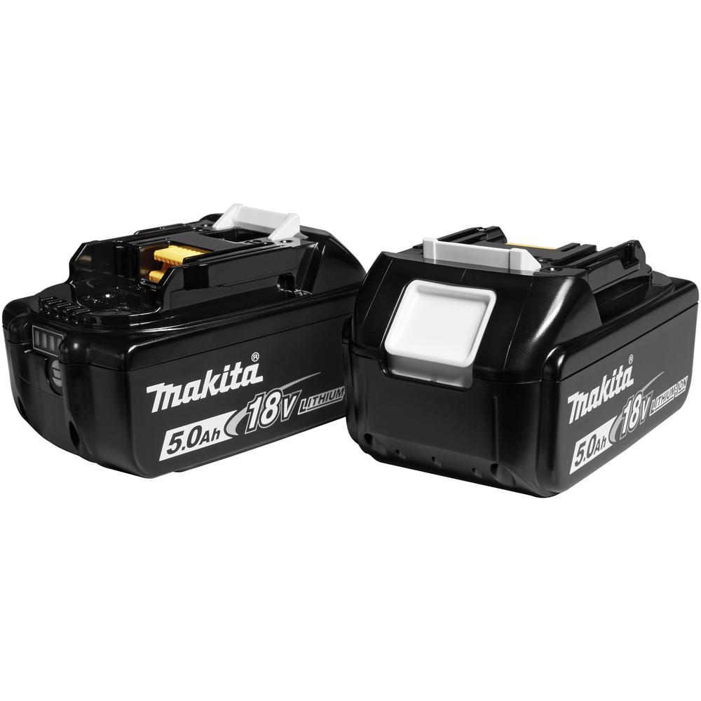 MAKITA 18V LXT Lithium-Ion High Capacity 5 Amp Battery w/FUEL Gauge (2 ...