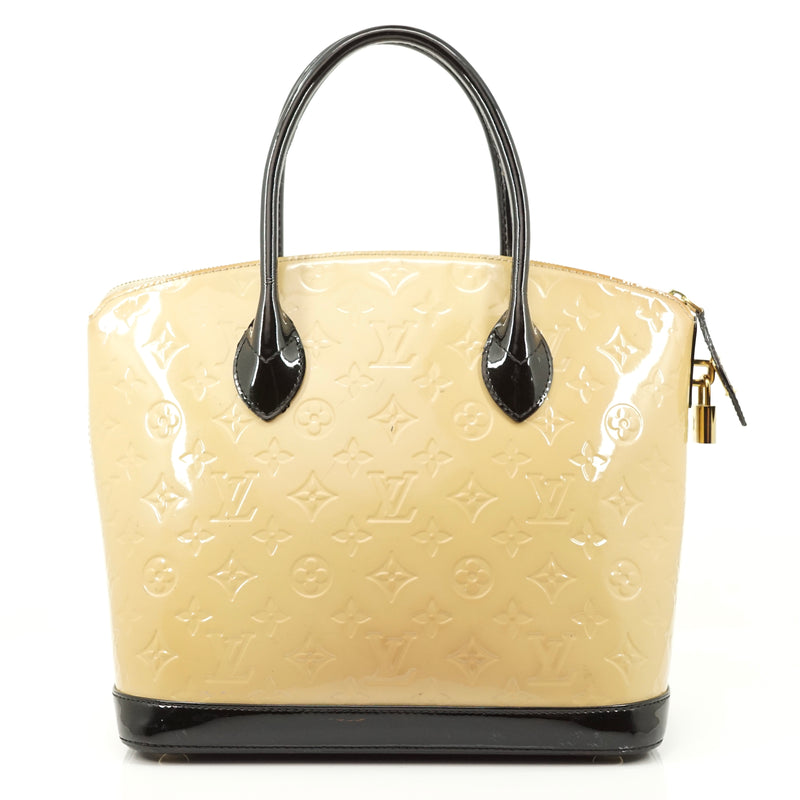 Lockit leather handbag Louis Vuitton Beige in Leather - 29888454