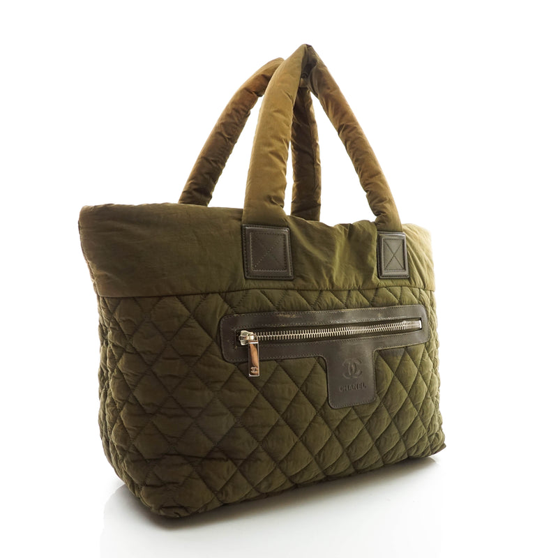 Chanel Coco Cocoon Tote Bag Olive