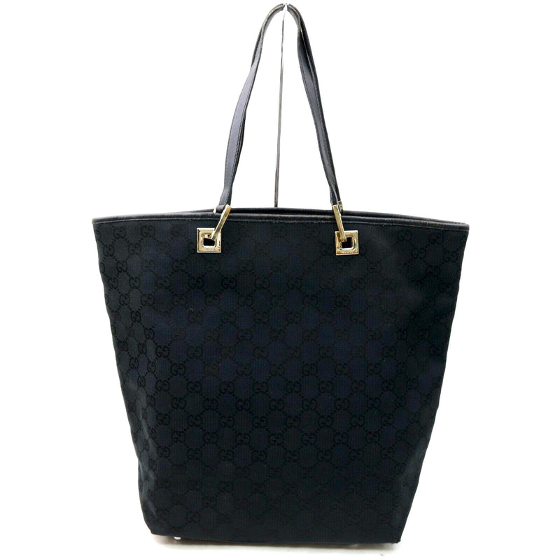 Gucci Gg Tote Bag Black Canvas