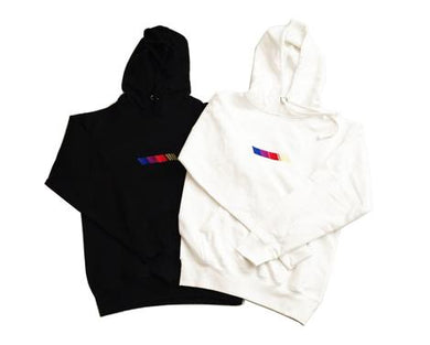 blond embroidered hoodie