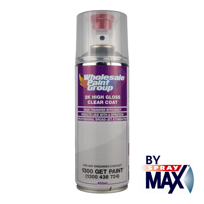 SPRAYMAX Automotive Car 2K Component High Gloss Clear Coat 400ml –  Wholesale Paint Group