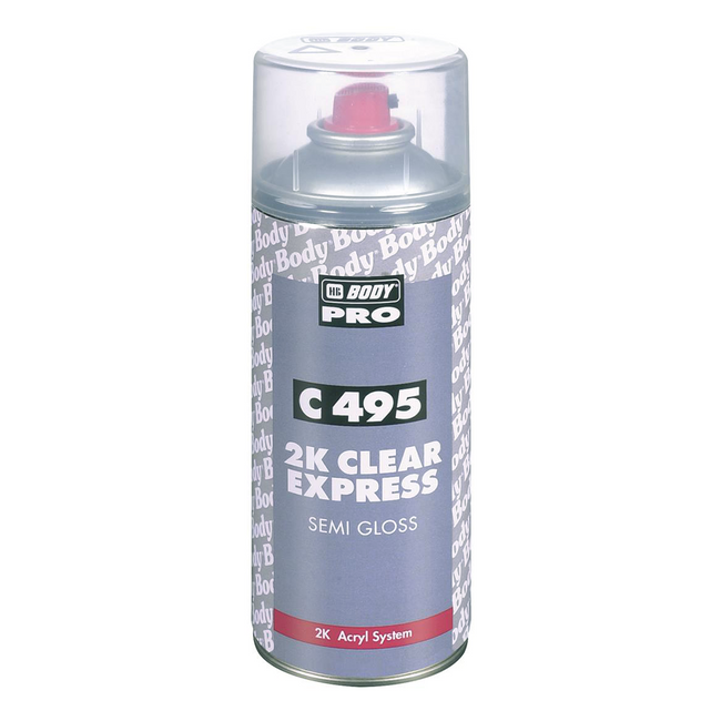 2K Semi Gloss Express Clear Coat Paint C495 Aerosol 400mL Touch Up