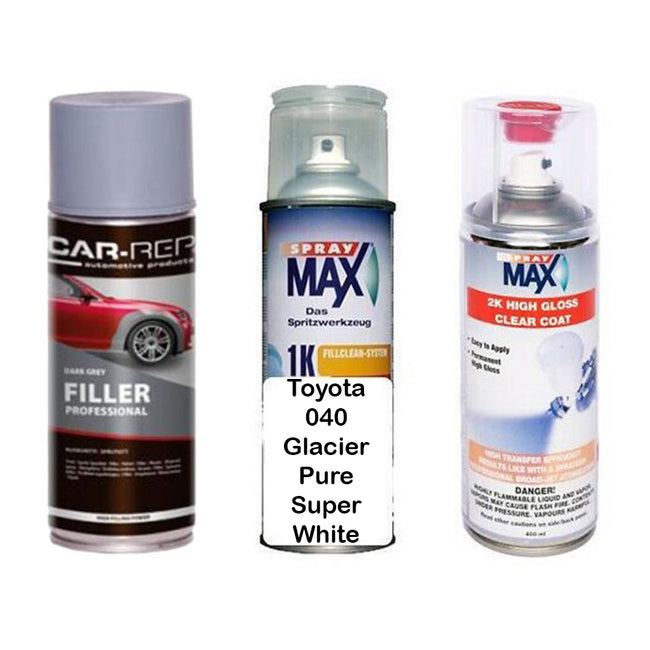 Toyota Corolla Super White 040 Touch Up Paint Kit