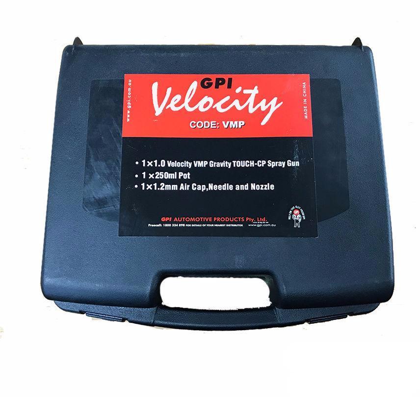 GPI Velocity VMP Gravity TouchUP Spray Gun 250ml Pot 1.2mm Air Cap Needle Nozzle