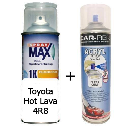 Auto Touch Up Paint for Toyota 4R8 Inferno Red Hot Lava Orange Plus 1k