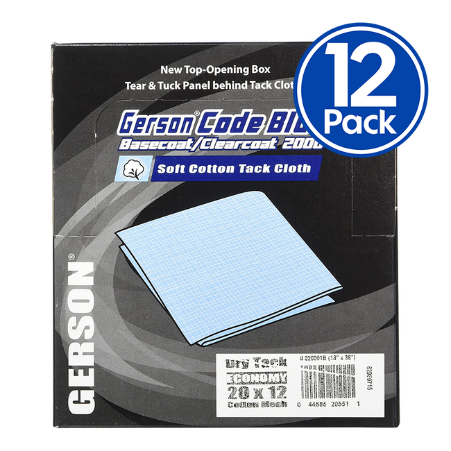 Gerson Standard Blue Tack Cloths Box of 12 - 020002B