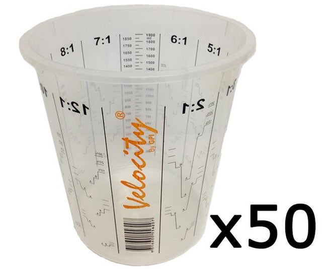 Mixing Cups with Calibrated Mixing Ratios | LVP Paints