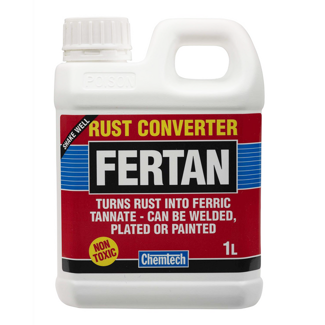 Fertan Rust Treatment Remover Converter Fluid For All Metals Non
