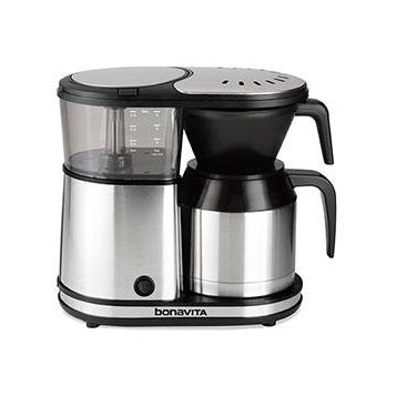 Bonavita Enthusiast 8-Cup Drip Coffee Maker, One-Touch Pour Over Brewer  with Glass Carafe, SCA Certified, 1500 Watt, BPA Free (BVC2201GS)