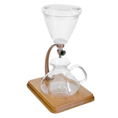 Yama Glass Silverton Coffee Tea with Stainless Cone Filter Clear