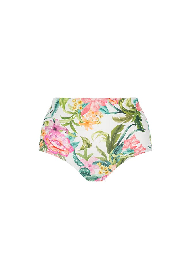 Bora Bora White High Waisted Bikini Bottoms