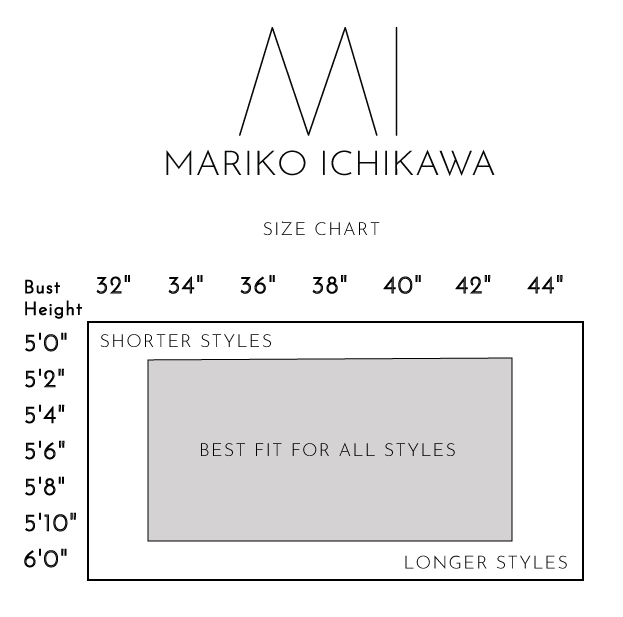 MARIKO ICHIKAWA | Size Chart