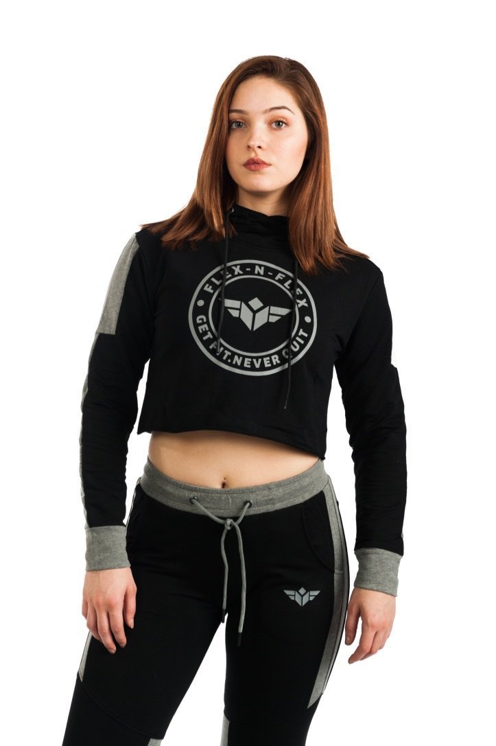 active crop hoodie