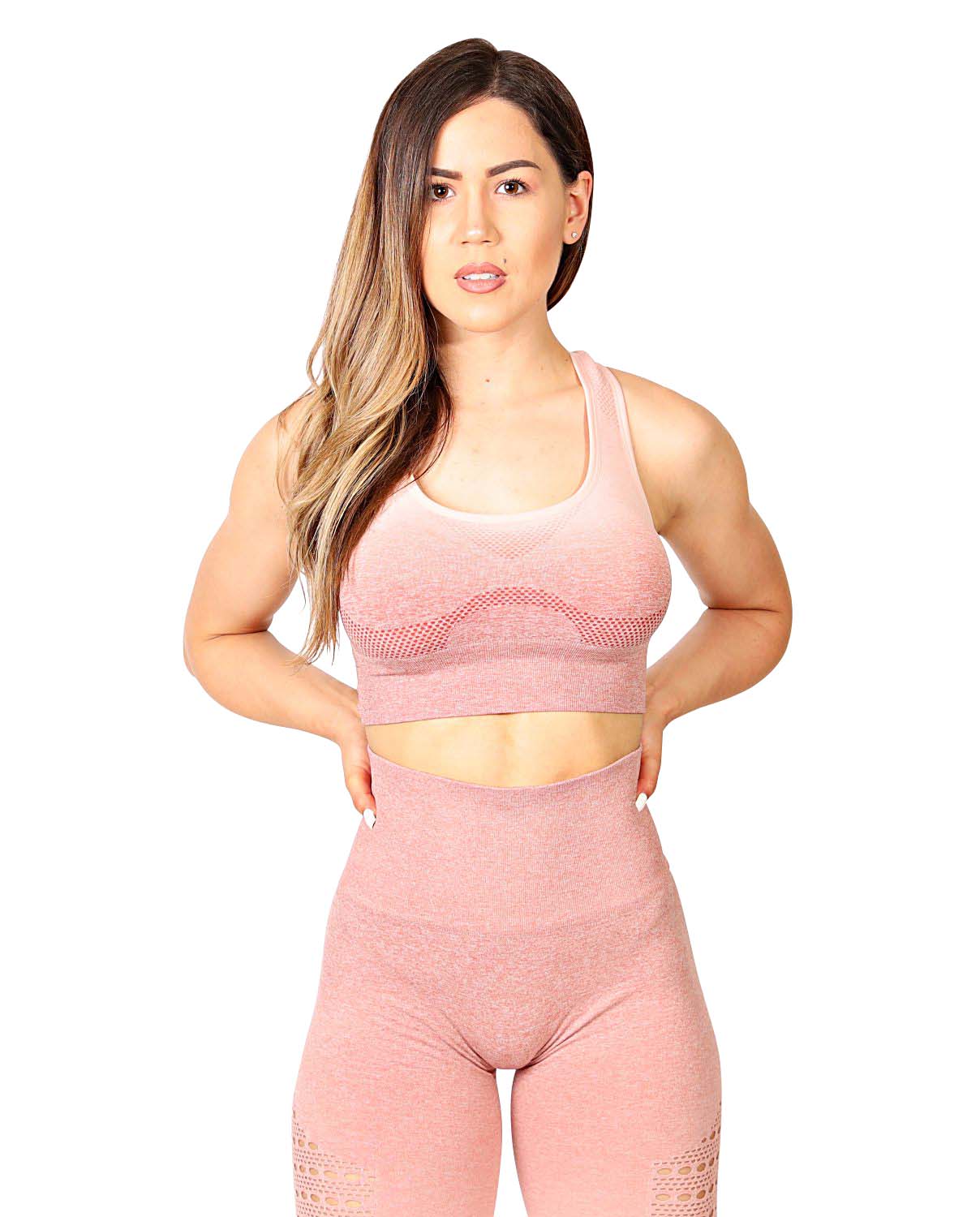 ombre seamless sports bra