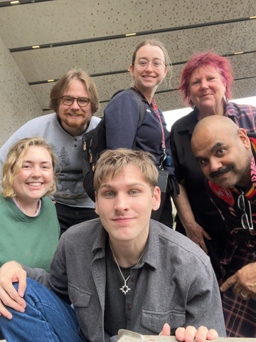 Zack and fellow collaborators of “Hivemind,” a site-responsive gamified experience at the Ian Potter Southbank Centre