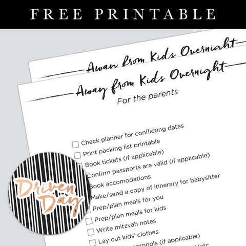 away from the kids printable 