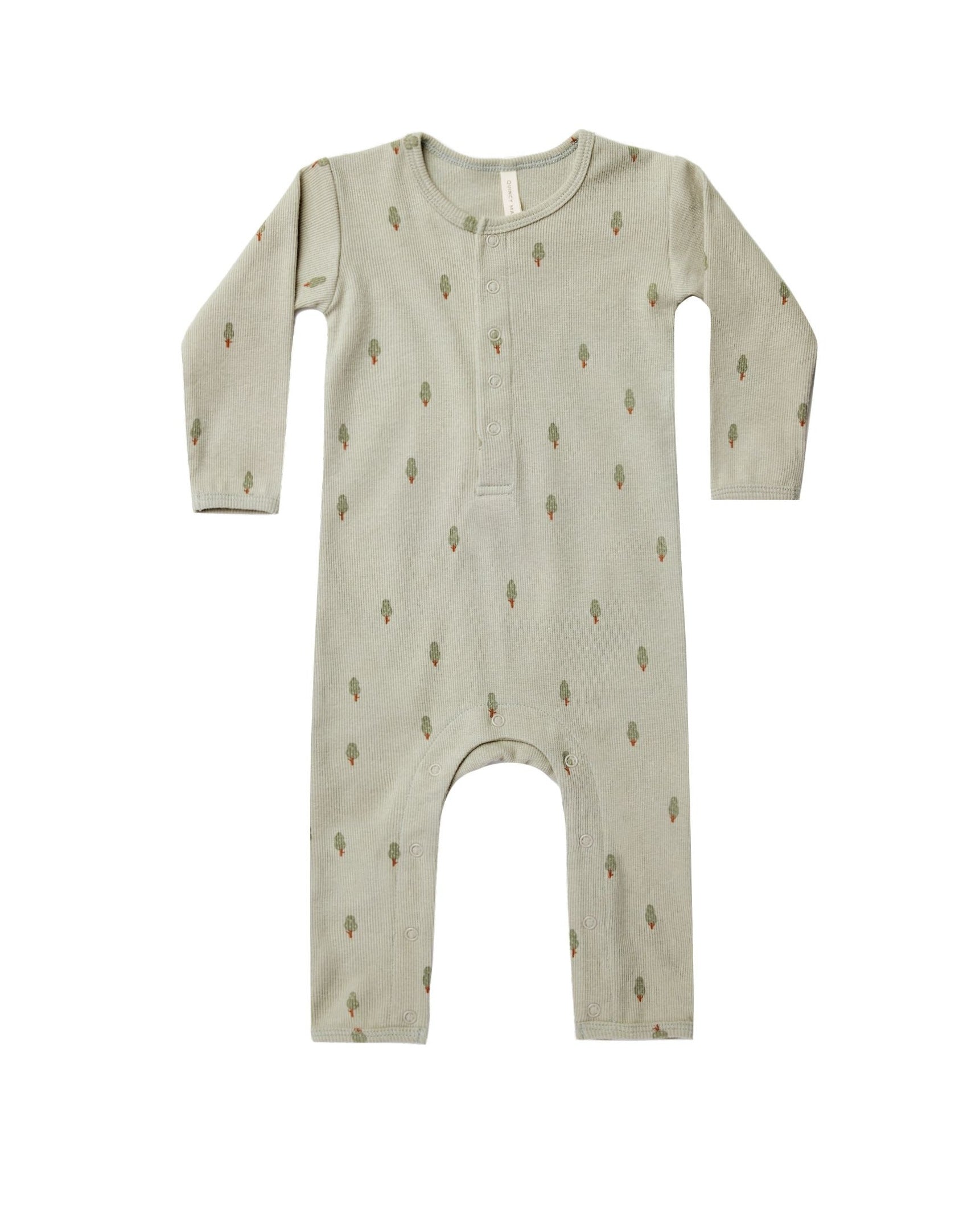 Quincy Mae ribbed baby jumpsuit | trees – Sterling & Me