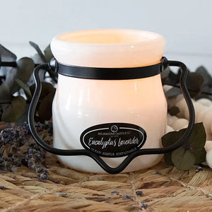 Eucalyptus Lavender Cream Jar Candle - Burnley Enterprises