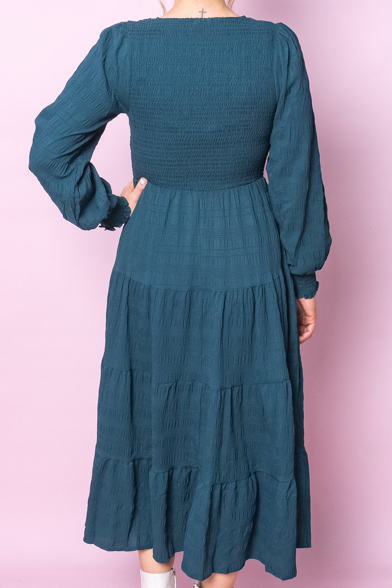 Zamara Dress in Emerald