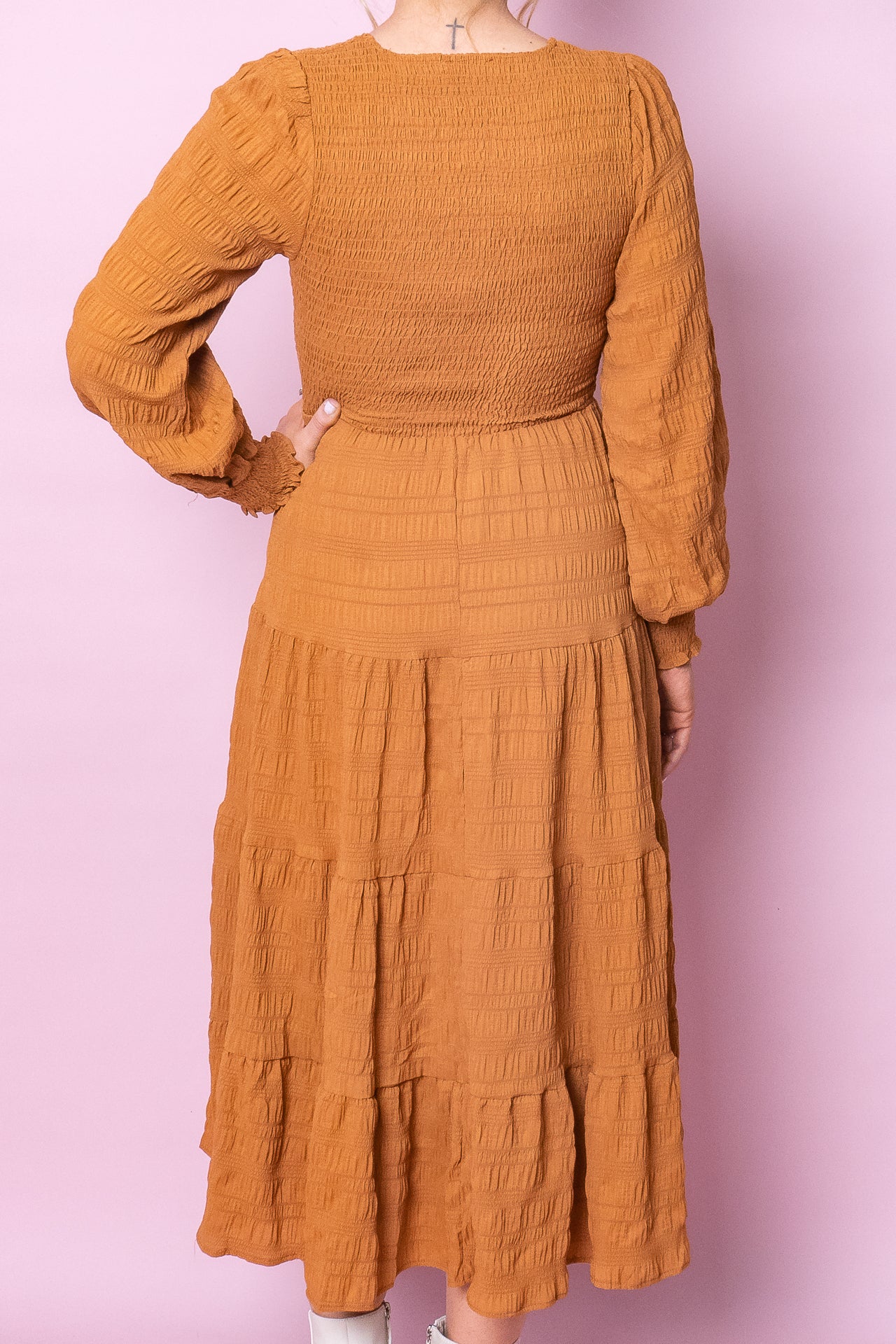 Zamara Dress in Tan