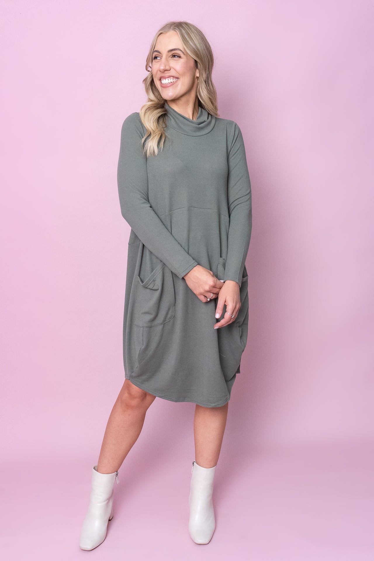 Darwin Dress in Khaki