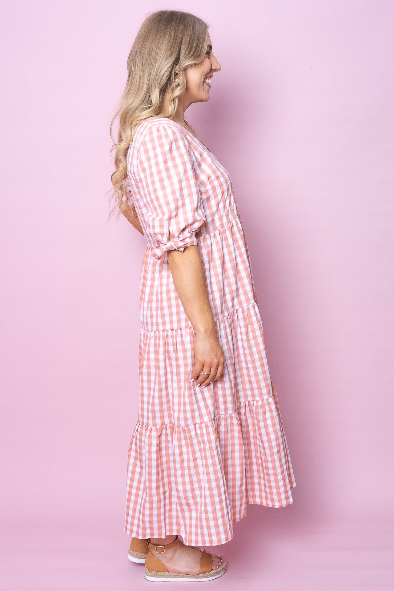 Romy Dress in Peach