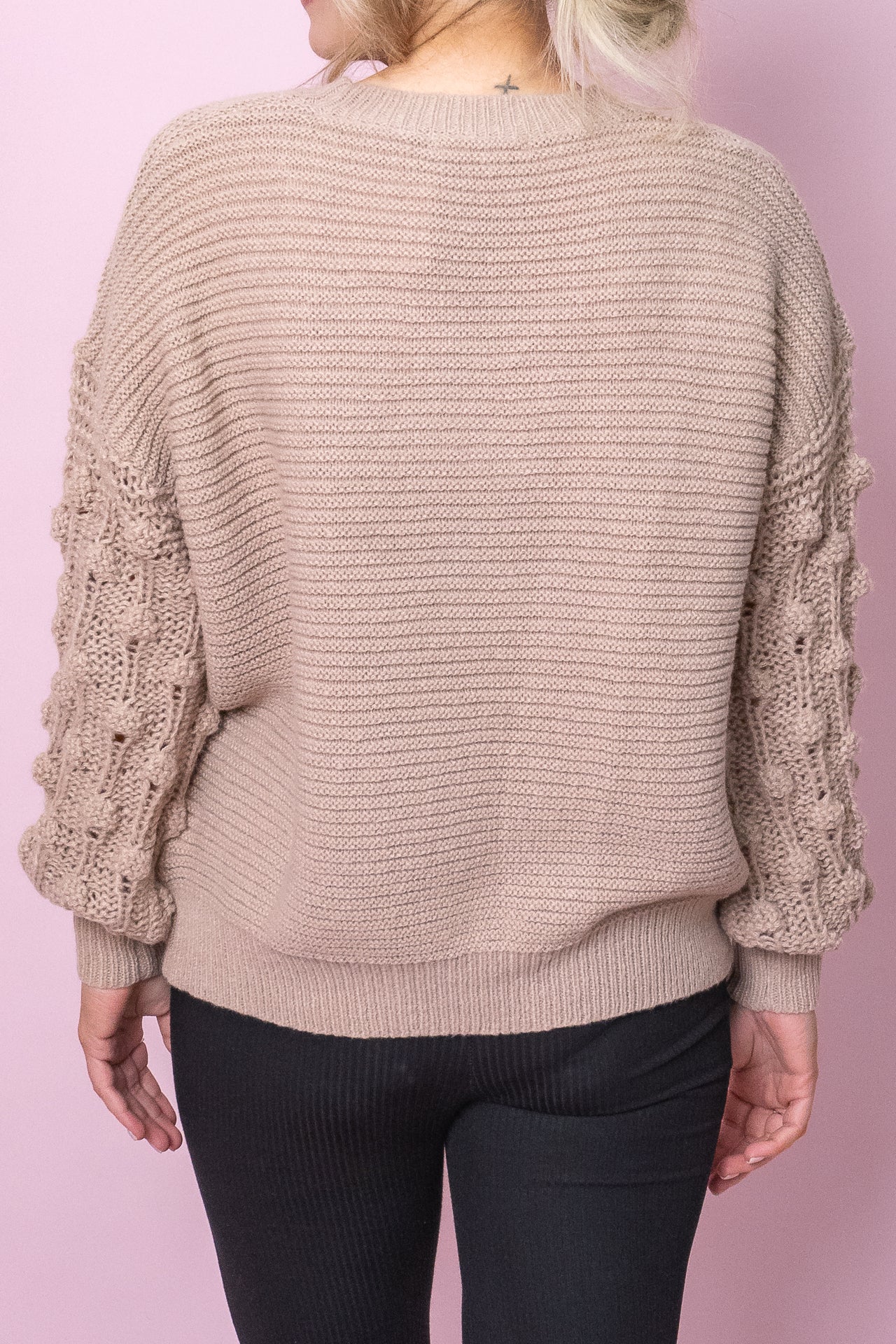 Dee Knit Jumper in Latte