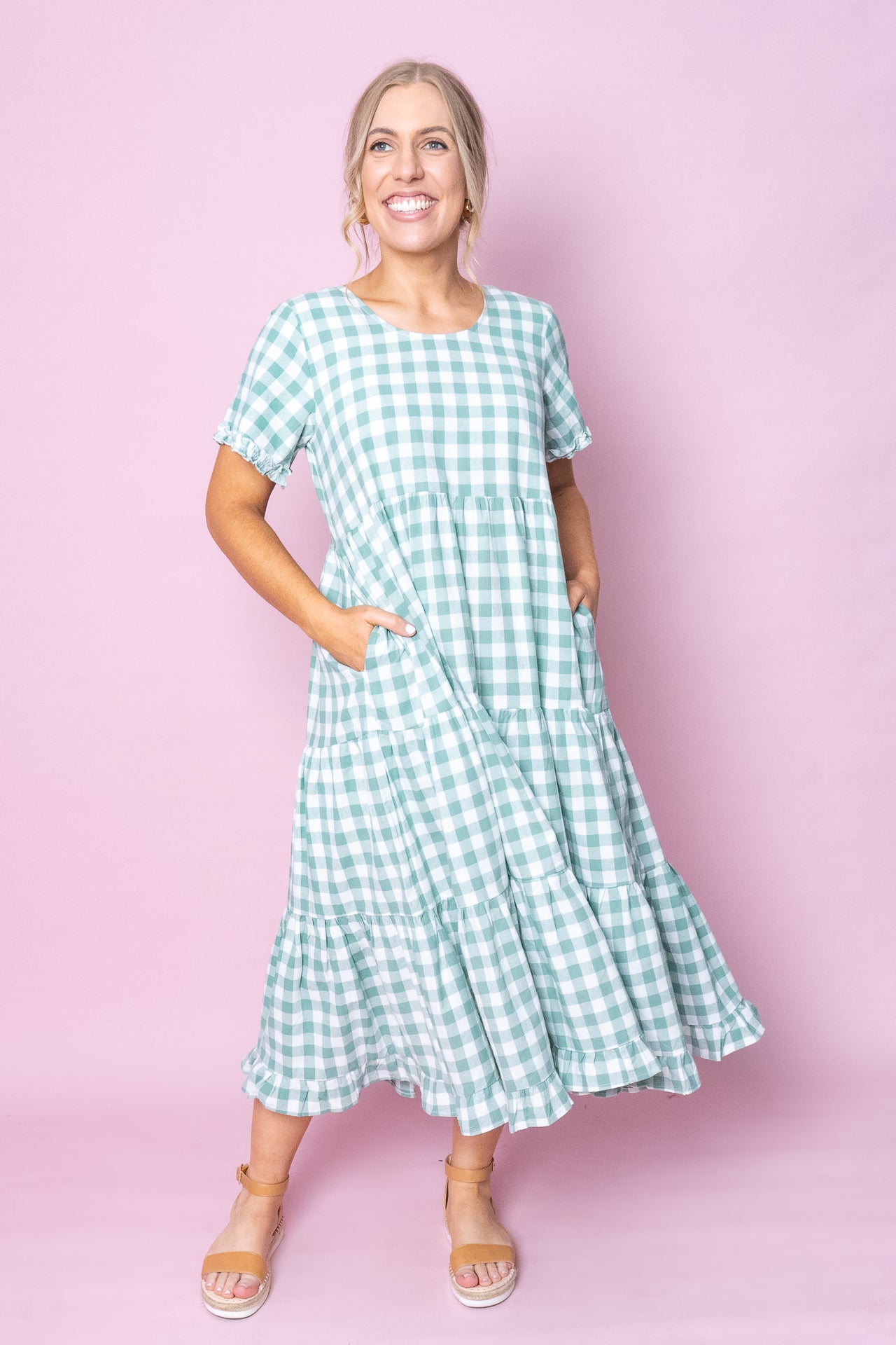 Ysella Dress in Sage