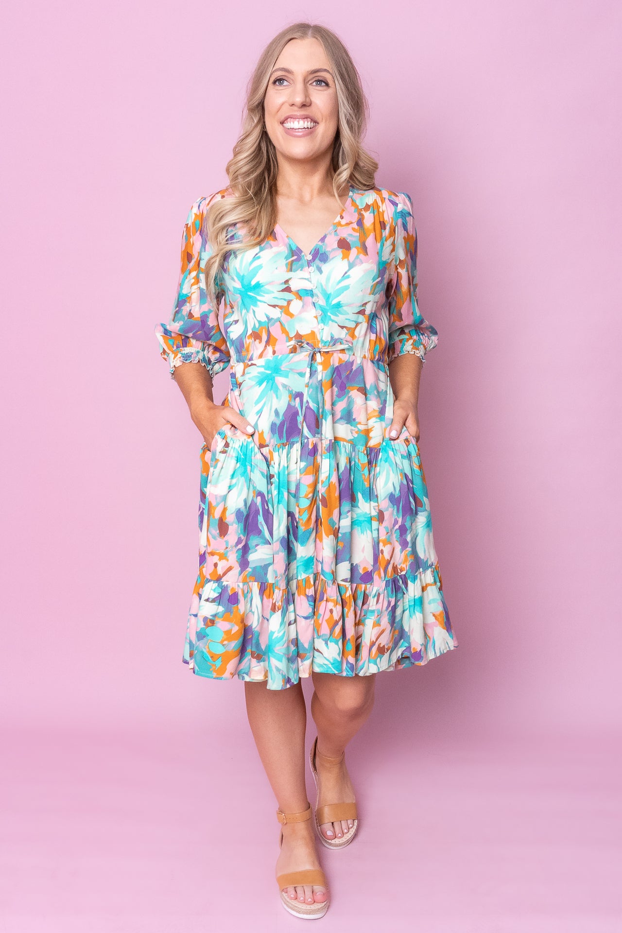 Eliza Dress in Multi