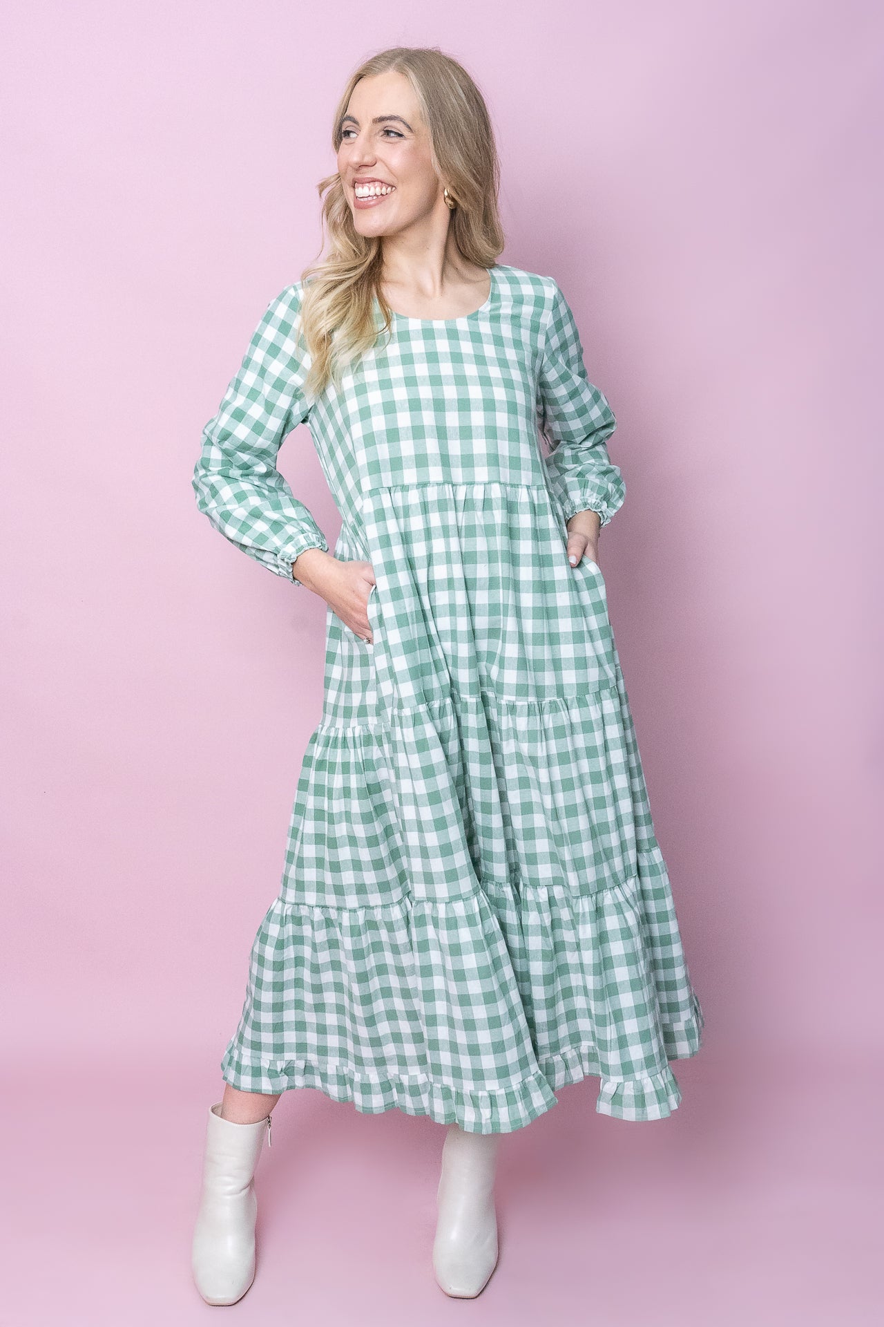 Josephina Dress in Sage