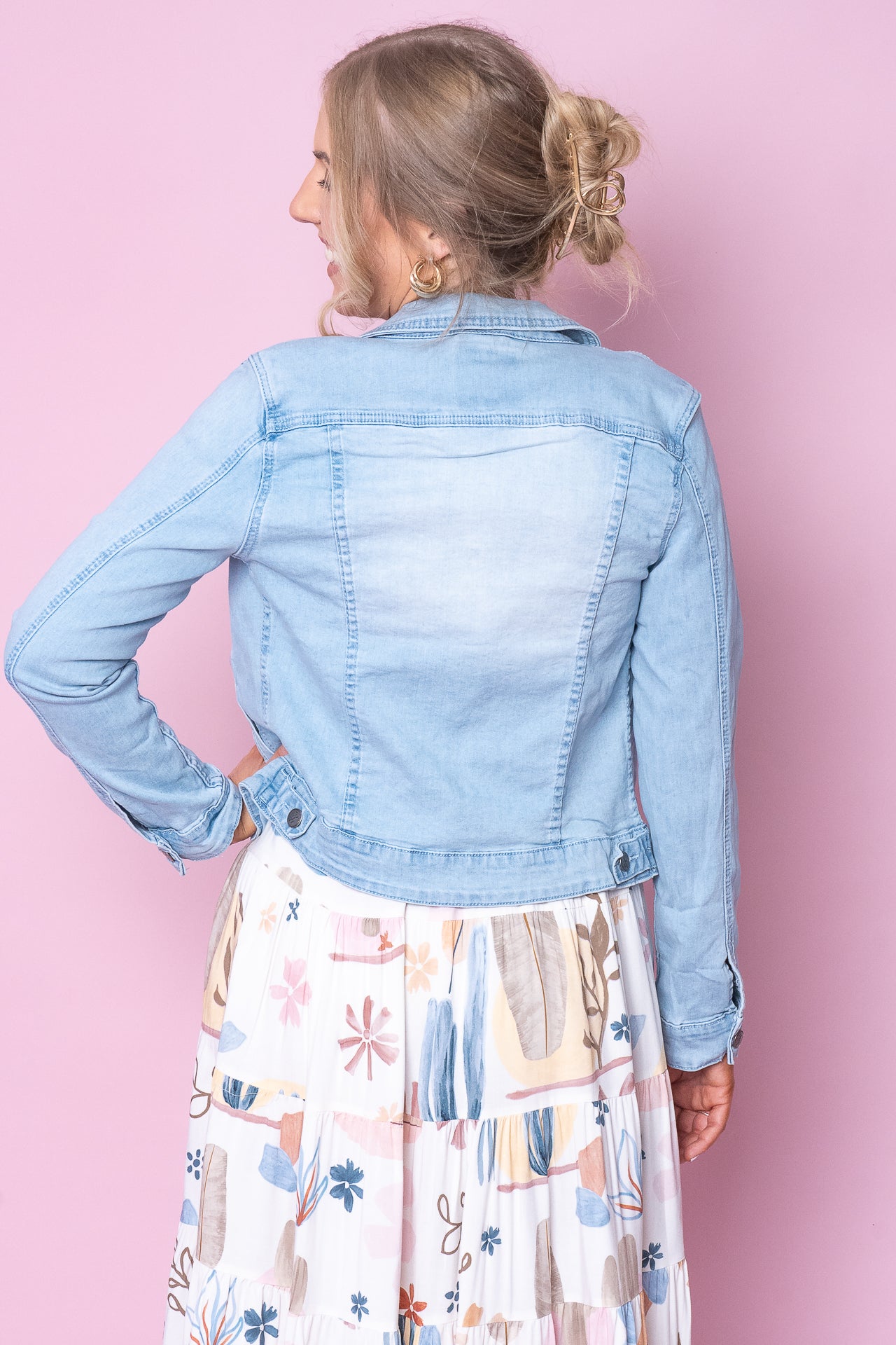 Ramona Jacket in Light Denim