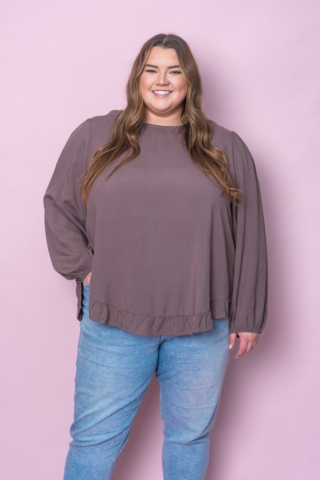 Hannah Top in Mocha