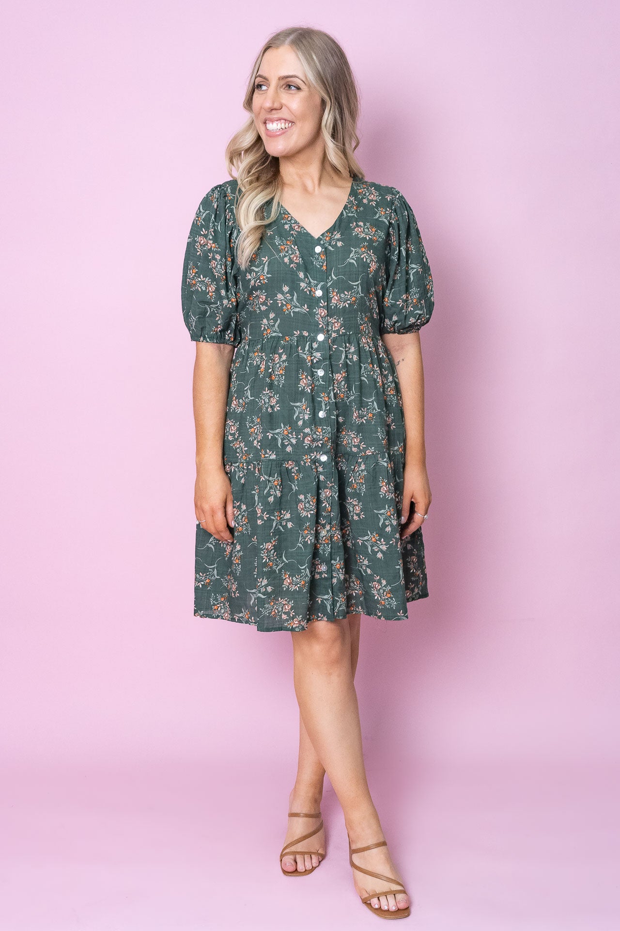 Haddie Dress in Green