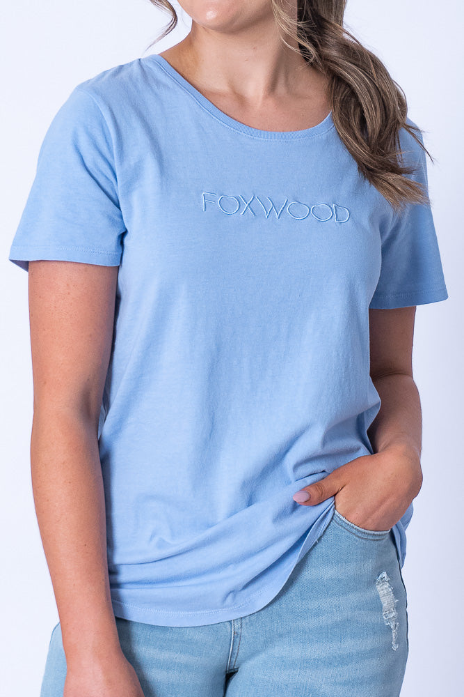 Foxwood Tee in Light Blue - Foxwood