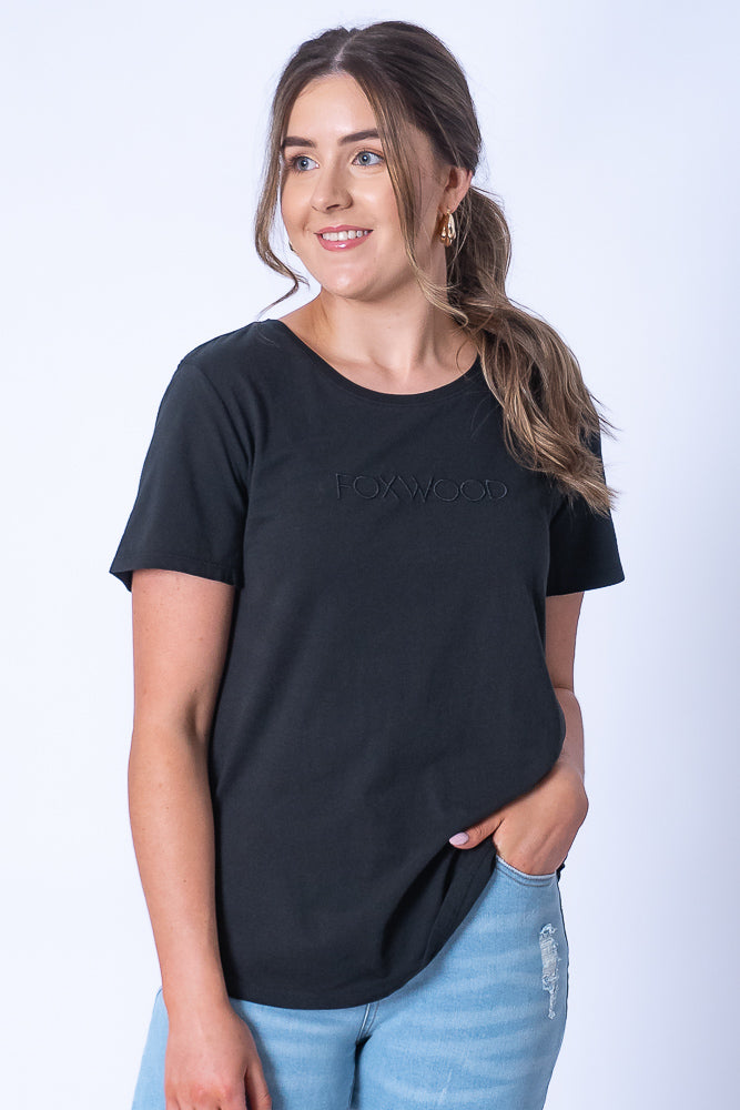 Foxwood Tee in Black - Foxwood