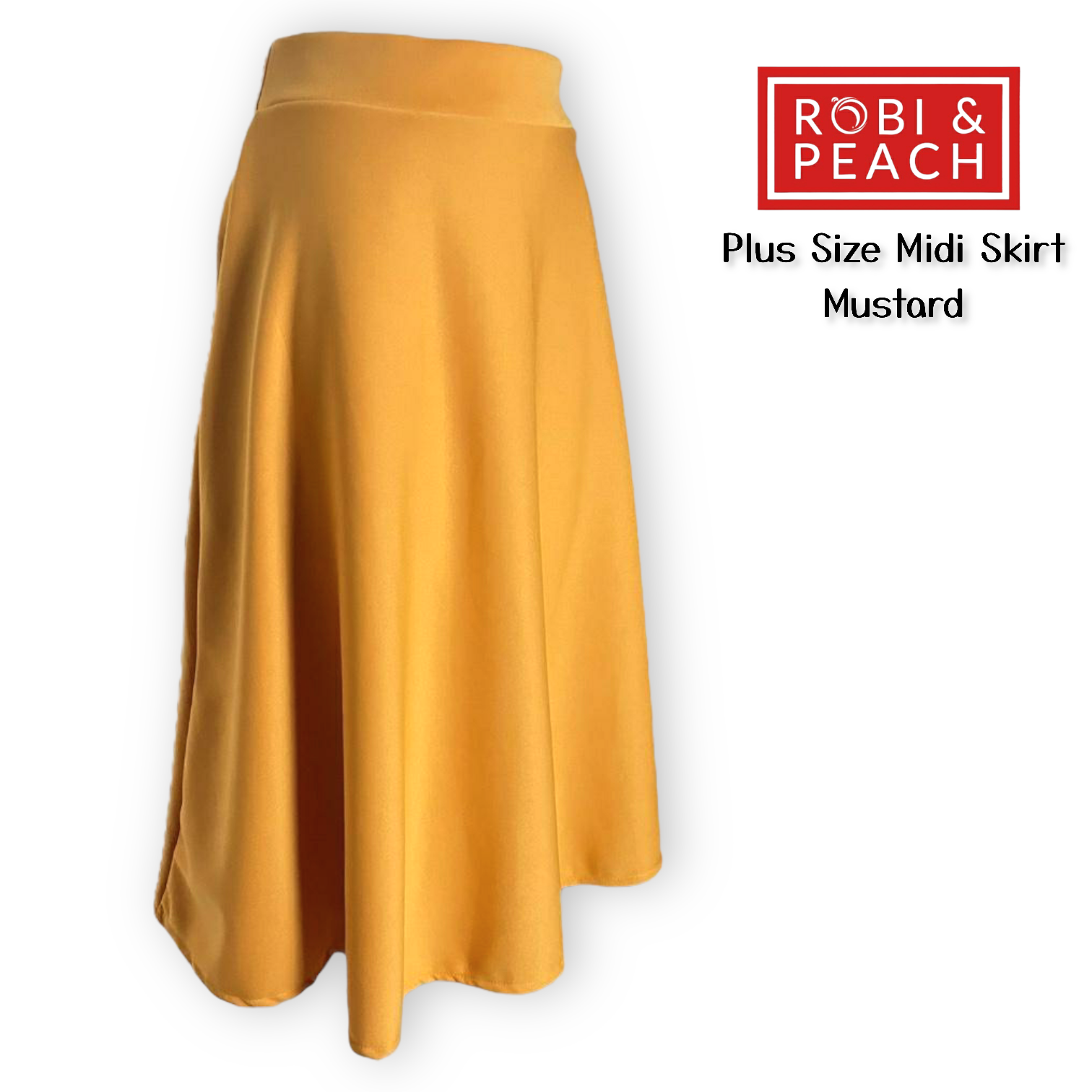 mustard neoprene skirt