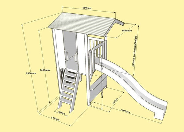 Small Fort Dimensions By My Cubby House