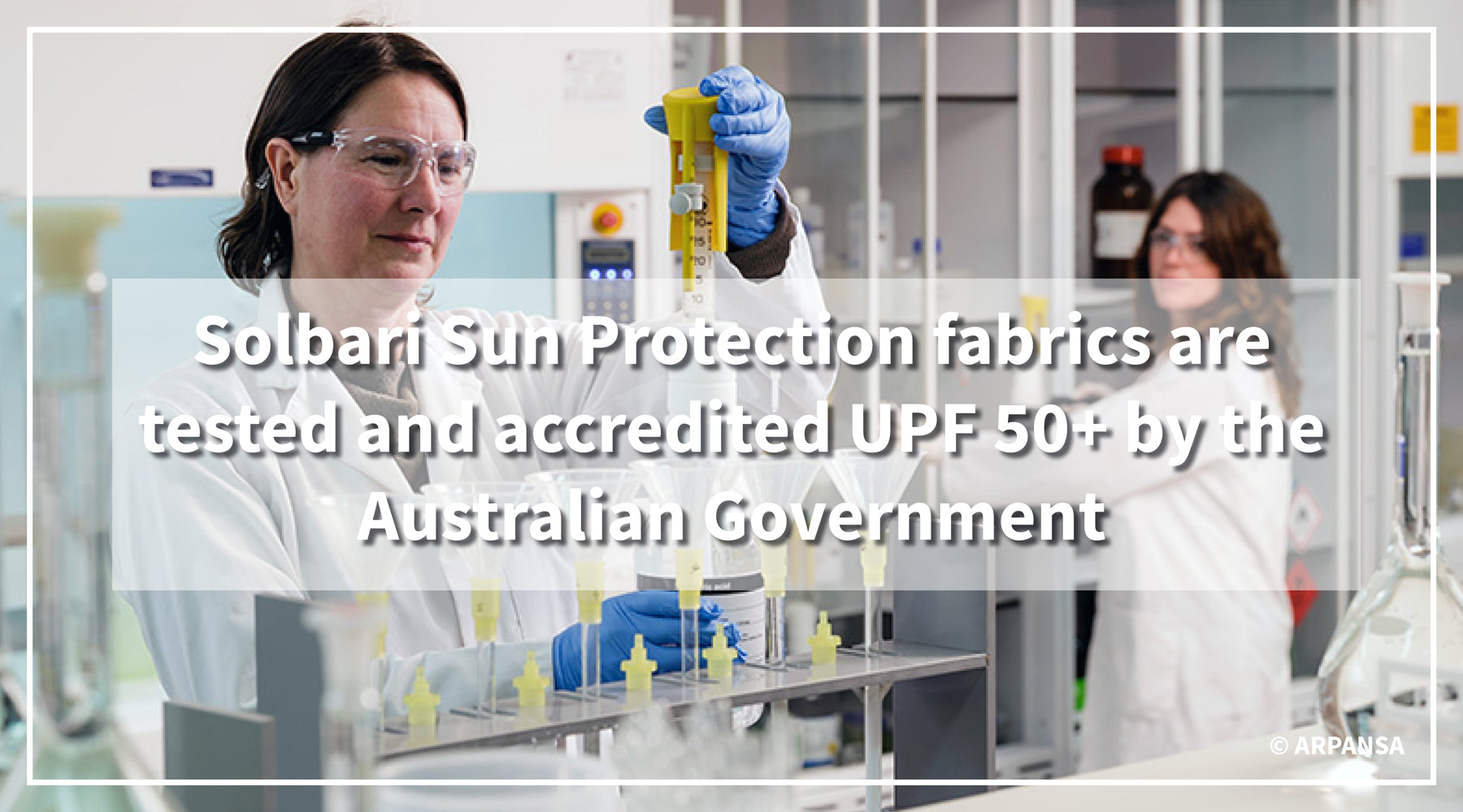 Solbari Sun Protection fabrics are tested and accredited UPF 50+ th