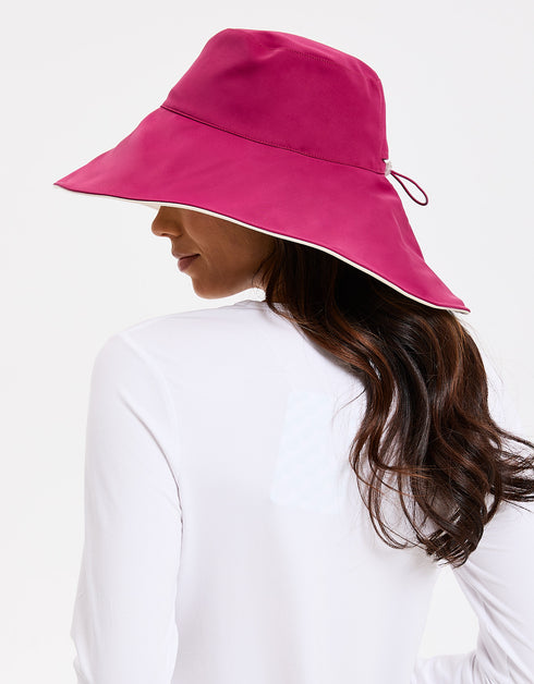 Ultra Wide Cotton Linen Hat UPF50+  Women's UV Protection Sun Hat – Solbari