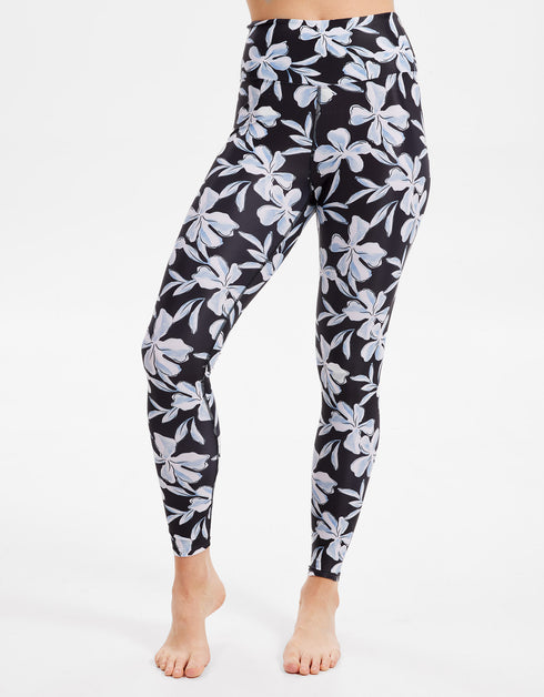 TwOOwls Black/White Women's Loosefit Leggings, SM-100% Organic