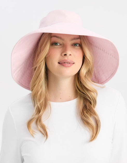 Solbari Ultra Wide Cotton Linen Hat UPF50+ UV Protection, Sun Protective Hat